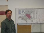 Architect Paul Voelckers of MRV Architects on Juneau discusses schematic drawings of a proposed $6.2 million dollar library building.