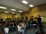 The Southeast Honor Band practices for their concert in Petersburg