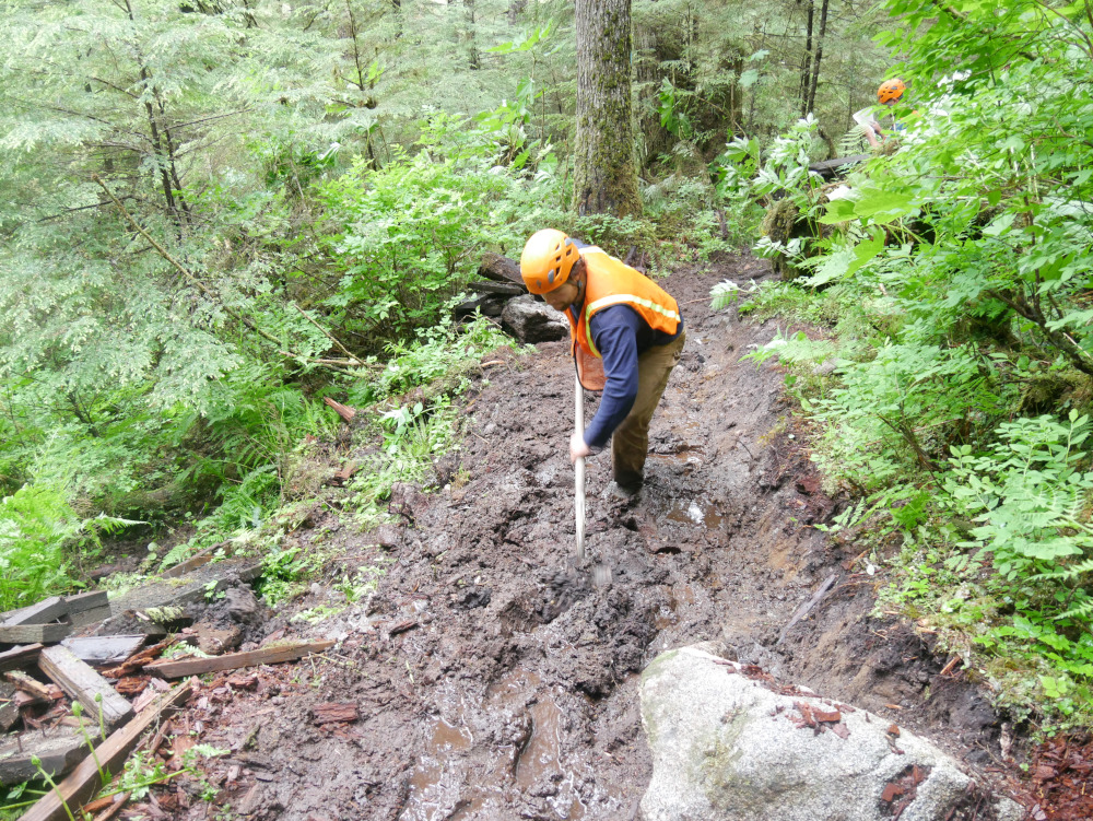 Raven Trail work crew making steady progress - KFSK